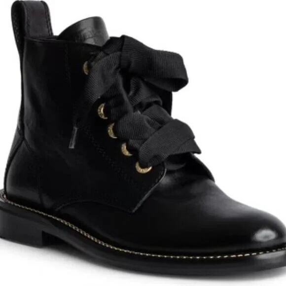 NEW IN BOX | Zadig & Voltaire Laureen Chain Welt Smooth Boot 6US/36EU Ret$498 - Picture 1 of 7